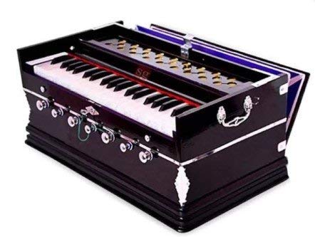 SG Musical Wooden 7-Stopper, 39-Sur, 3 Ballow Harmonium (Multicolour)