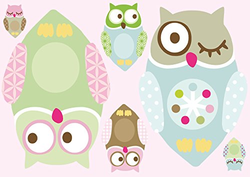 anna wand® WANDSTICKER MINIS KLEINE NACHTEULEN GIRLS - 4