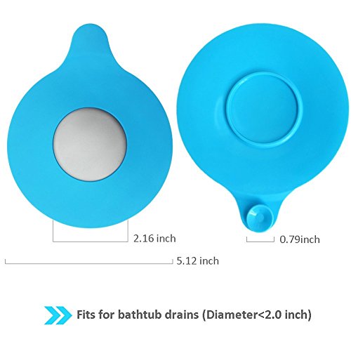 AIDIYA Bathtub Drain Stopper Silicone Bath Tub Drain Stopper Plug Cover Starfish Hair Catcher Universal Drain Stopper Universal sink plug, bathroom drain cover(3 pack)(12.5cm)