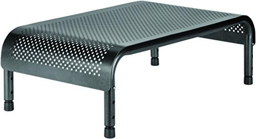 ALLSOP06494 Metal Art Ergo 3 Adjustable Height Monitor Stand Steel 15 Inch Platfrm (Pearl Black)