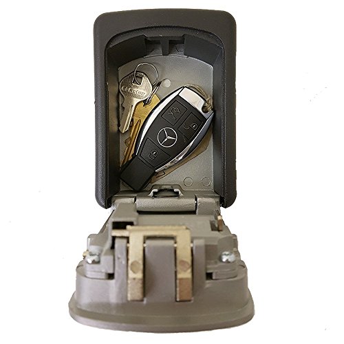 Safehaus KS102G Caja fuerte de seguridad para llaves resistente al agua con llavero con combinaci  n 