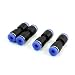 Produktbild 4 x Pneumatik 4 mm/4 mm Quick Stecker gerade Push In Fugen Kupplung