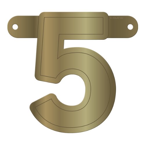 Erstelle deine eigene Girlande in Silber und Gold! // MEGA BANNER LETTER BOX für eine individuelle Buchstaben Girlande mit 90 silbernen/goldenen Buchstaben, Zahlen und Zeichen + 25 Verbinder und Schnur // Wimpelkette Geburtstag Jubiläum Party Silberhochzeit Gold Hochzeit 25 50 Feier Fete Happy Birthday - 7
