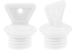 ‎HEALIFTY Healifty 2 Stücke Wärmflasche Verschluss Ersatz aus Gummi Bettflasche Verschluss Stopper Wärmflaschenverschluss Verschlussstopfen Wasserstopfen Heißwassersack Stopfen Weiß