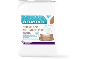 BAYROL Quickflock Automatic Plus 20 L - Flüssiges Flockmittel für Filteranlagen mit Sand / Glas - Spezialflockmittel mit integriertem Phosphatentferner - sorgt für kristallklares Wasser