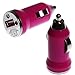 Produktbild wortek KFZ - USB Adapter Pink Universal Ladeadapter