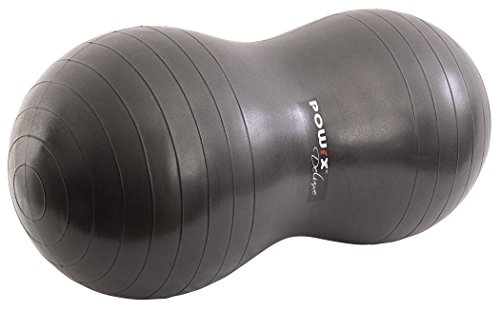 Peanut Ball / Gymnastikball / Gymball / Farbe: Anthrazit / Größe: 100 cm x 50 cm Physio Roll Rolle - 4
