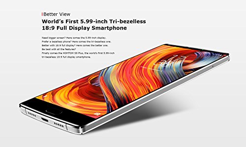 HOMTOM S9 Plus Smartphone 5,99 Pollici Schermo Telefoni, 4G Android 7,0, 13,0MP Anteriore, 16,0MP+5,0MP Posteriore Fotocamera 5100mAh Cellulari, Processore Helio P20 da 2,3GHz Telefonia Mobile con 4GB RAM + 64GB ROM - Nero