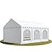 Produktbild Festzelt Partyzelt 4x6 m PREMIUM, hochwertige 500/m² PVC Plane in weiß 100% wasserdicht mit Bodenrahmen