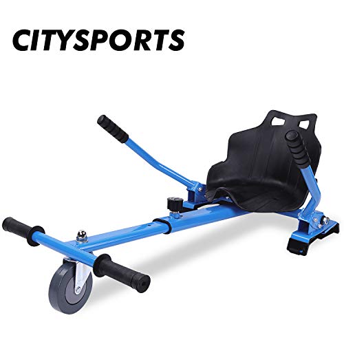 CITYSPORTS Hoverkart con Asiento, Hoverkart Universal Fijación Ajustable, Compatible con Hoverboard de 6.5