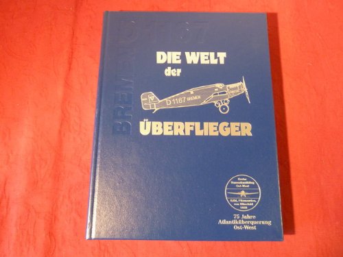 *DIE WELT DER ÜBERFLIEGER* 75 Jahre Nordatlantikflug Ost-West. Mit 8 Originalbriefmarken und und einer Faksimile-Postkarte.
