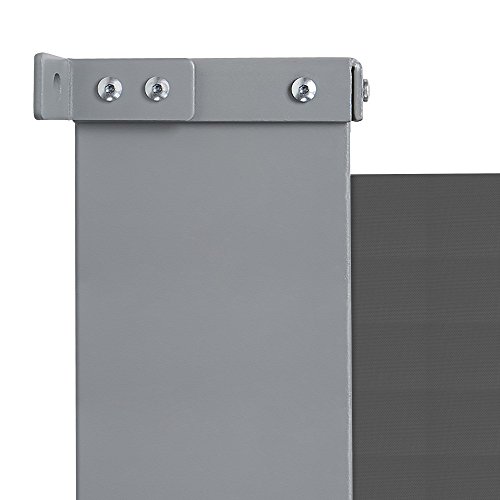 Nemaxx SCA160 Seitenmarkise 160×300 cm – idealer Windschutz Sonnenschutz Sichtschutz – Markise grau – nach DIN EN13561 - 4