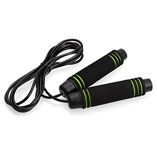 Springseil für Damen, Herren & Kinder, Crossfit Springseil, mit Memory-Schaum Griffe & Weighted Speed Kabel & Fitness Workout, Springen Übung, Springseil, MMA und Boxen