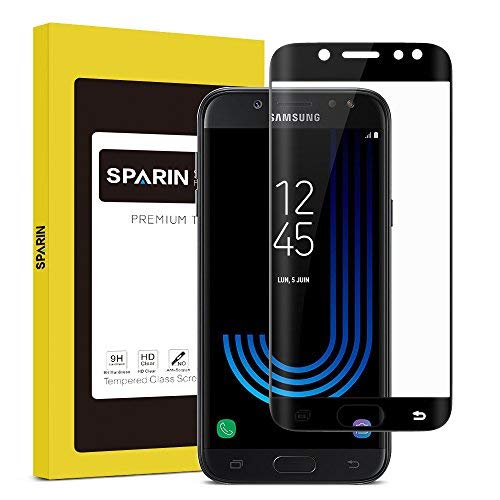 SPARIN Protector de Pantalla para Samsung Galaxy J5 2017 protector de pantalla de cristal templado sin burbujas anti-ara azos dureza 9H anti-huella Ajuste Perfecto Negro reviews SPARIN Protector de Pantalla para Samsung Galaxy J5 2017 protector de pantalla de cristal templado sin burbujas anti-ara azos dureza 9H anti-huella Ajuste Perfecto Negro