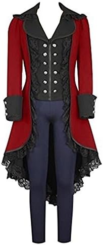 Snuter Women's Tuxedo Steampunk Coat Vintage Tailcoat Jacket Retro Gothic Victorian Corset Uniform Costume