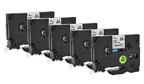 5x Schriftband kompatibel für Brother TZ231 TZ-231 12mm 8m SET - 2