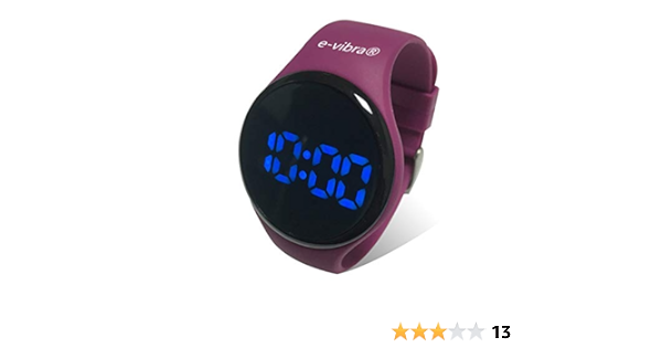 e-Vibra - Orologio da polso con vibrazione silenziosa, per bambini e  bambine, con timer e 15 sveglie giornaliere, vibrazione e musica :  Amazon.it: Orologi