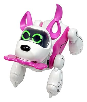 Silverlit - 54069 - Robot Chien interactif à reconnaissance vocale - Pupbo Rose