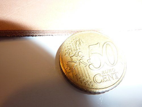 Lederstück „natur“, Rindleder,> A3 ca. 48,8 x 32,0 cm, pflanzlich gegerbt, ca. 2,5 mm (> A 3) - 4