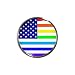 Produktbild Rainbow Design USA Flagge-Kühlschrank-Magnet