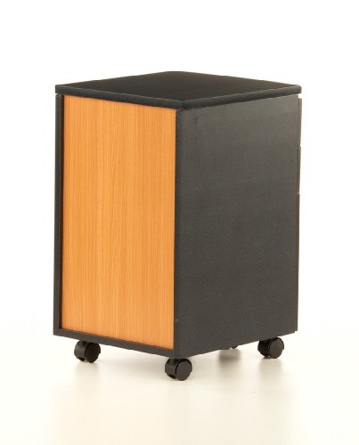 hjh OFFICE 673800 Rollcontainer EKON graphit, inkl. 3 Schübe, grundsolide Verarbeitung, optimal für Schreibtisch, Büromöbel, Schreibtisch Container, Rollkontainer Büro, Rollkontainer mit Schubladen - 6