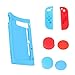 Produktbild Sharplace 7In1 Silikon Gehäuse Schutzhülle Abdeckung Thumbstick Griff Joystick-Kappen für Nintendo Switch Joy-Con Spielecontroller - Blau
