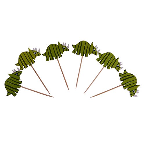 MagiDeal Holz Cupcake Picks Zahnstocher Partei Kuchen Cocktail Dekor, 24 Stück/Set - 7