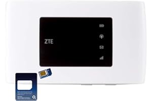 THETECHNOLOGYDOCTORS ZTE MF920 4G Cat4 LTE Single Band Mobile WiFi with O2 Data SIM Card Bundle