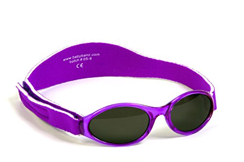 Baby Banz Girl's ABBPU Oval Sunglasses, Purple