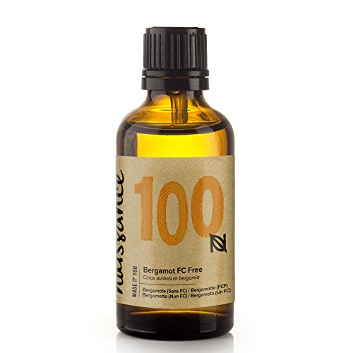 Naissance Bergamot (FC Free) Essential Oil 50ml - Pure, Natural, Cruelty Free and Undiluted - for Use in Aromatherapy, Massage Blend & Diffusers - Energising and Uplifting