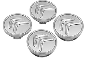 XCXBCUJ Auto Cache Moyeux pour Citroen Xsara C3 C4 C5 DS DS3 DS4 DS6 Aircross Picasso 60mm, Centre de Jante Capuchons Centre Roue Badge Accessoires de décoration de Forme, Voiture ExtéRieurs Accessoires, 4pcs