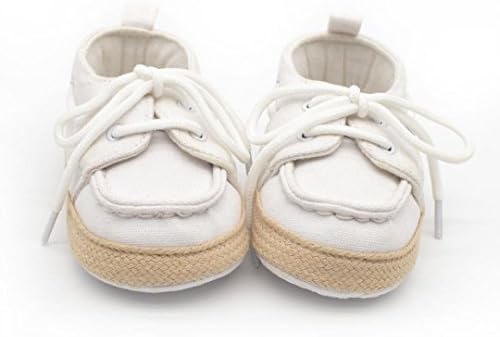 Mimoonkaka Baby Shoes 0~18 Month Baby Infant Kid Boy Girl Soft Sole Sneaker Toddler Shoes Baby Boys Girls Shoes (12~18 Month, White)
