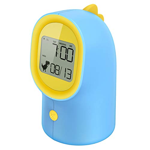 Holife Réveil Enfant Dinosaur Time to Wake/Ecran LCD Grand 6.8cm/ Alarme Unique/Nap de 9 mins/ 2 So Holife Réveil Enfant Dinosaur Time to Wake/Ecran LCD Grand 6.8cm/ Alarme Unique/Nap de 9 mins/ 2 So