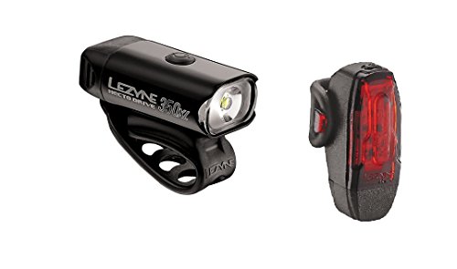 Lezyne Hecto Drive 350 XL Ktv Weißes und Rotes Licht Beleuchtung, Schwarz-Glänzend, One Size