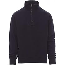 Felpa Lavoro Uomo PAYPER - Misto Cotone Mezza Zip Blu Navy