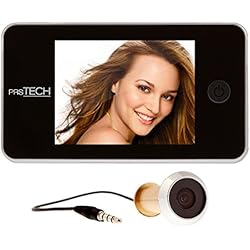 prsTECH DoorCAM DC2 Judas Numérique Espion Porte Caméra Grand Angle 120° Écran 3.5 Pouces Extra Large pour épaisseurs de porte de 38mm-110mm, facile à utiliser, sécurité