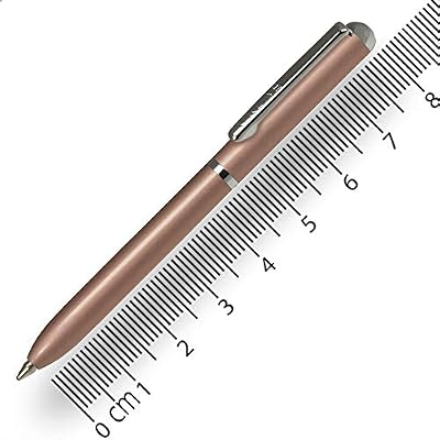 Online Mini Stylo Bille, rosegold, rechargeable - ONLINE Mini Portemonnaie - rétractable, avec recharge D1 encre noire, petit - seulement 8 cm