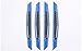 Produktbild JYXQC Auto Schutz- & Zierleisten Reflektierendes Papier + Carbon Fibe Material Anti-Kollisions-Streifen / 4 Blatt Laden - 168 * 20Mm,Blue
