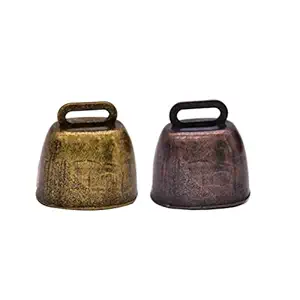 SUPVOX Dog Bell, Dog Door Bell Dog Bells for Potty Training (2Pcs Vintage Bronze Jingle Bells)