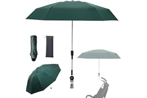 Nakazawa Baby Pram Umbrella for UV Sun Protection Handle Included - Pram Parasol,Adjustable Steering,Compact and Light-Green