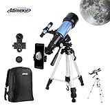 telescopio 400x70 Un regalo perfecto: el telescopio para principiantes está hecho con material de alta calidad y seguridad. No tiene cosas afiladas ni sustancias tóxicas o peligrosas. Es completamente seguro que su hijo lo use. Es uno de los regalos más educativos y divertidos para niños adultos para cumpleaños, Navidad, Año Nuevo y más.