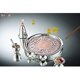 Episode Silver Plated Pooja Thali Smriti Set (D : 23 * 20 * 2.6 cms)