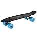 Produktbild 55 cm Mini Cruiser, Mini Skateboard in M Rollen Komplett U Fertig Montiert Cruiser Board 22 Zoll Kunststoff-Board im Retro-Stil