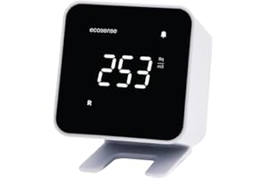 ECOSENSE INC. Ecosense EB100 EcoBlu, Home Radon Detector, Capture & Display Results Every 10 Minutes, Short & Long-Term Continuous Monitoring, Easy to Use