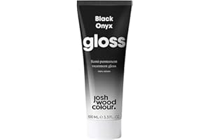 JOSH WOOD COLOUR Josh Wood Hair Gloss (Black) - Semi-permanent gloss, adds shine to your black and dark brunette hair - Lasts up to 6 washes - 100% Vegan - Cream (100ml)