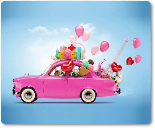 Mousepad/Mouse Pad - Car Travelling Circus Theme Pink Balloons Flitterwochen [03] in The with