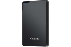 AISENS Caja Externa 2.5? 9.5mm SATA a USB 3.0/USB3.1 Gen1. Negra