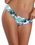 🌴【Aplicable】La parte inferior animada de la impresión la hace más halagadora y con estilo. Puede emparejar todas las clases de troncos de la natación, variedad de maneras de usar esta parte inferior del bikiní, personalizando su propia mirada de la manera.