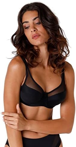 Lovable Reggiseno con Ferretto Ampio Sostegno, Coppe Non Imbottite, Forme Generose, Microfibra Tulle, Art. 4262 Modern Shaping (Generous) Donna