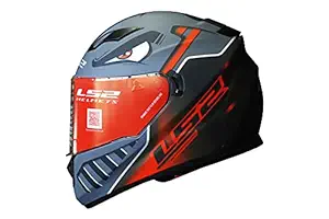 LS2 Helmets - FF320 Stream Evo - Badass - Matt Black Red - Dual Visor Full Face Helmet